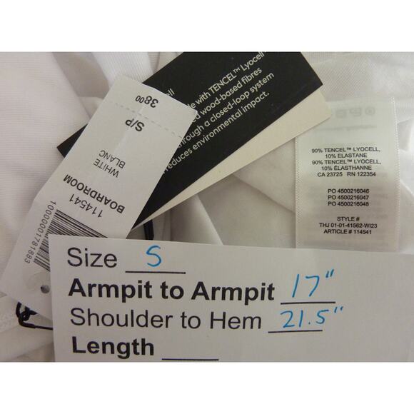 NWT Babaton Boardroom White Top Size S - Picture 6 of 6